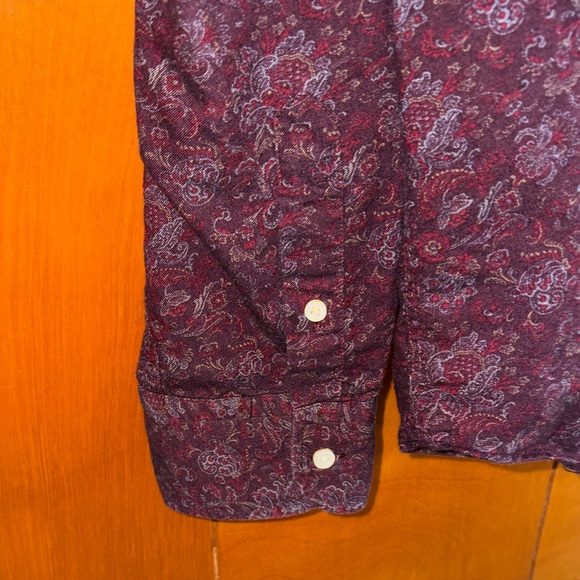 Massimo Dutti Dark Red Patterned Shirt - Picture 5 of 8